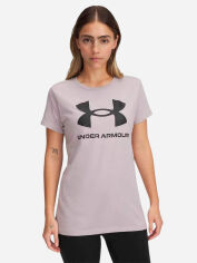 Акція на Футболка жіноча Under Armour Ua Rival Logo Ss 1356305-009 XL Сіра від Rozetka