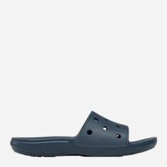 Акція на Жіночі шльопанці для пляжу Crocs Classic Slide 206121-NAV 39-40 (M7/W9) 25 см Темно-сині від Rozetka