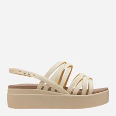 Акція на Жіночі сандалії Crocs Brooklyn Strappy Low 206751-2Y2 42-43 (M9/W11) 27 см Бежеві від Rozetka