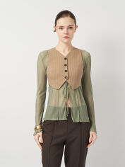 Акція на Куртка жіноча Zara 2010/855 XS Бежева від Rozetka