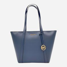 Акція на Сумка шопер жіноча Michael Kors 35S4G3FT3I-410 Темно-синя від Rozetka