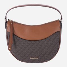 Акція на Сумка багет жіноча середня Michael Kors 35R4G4DL7B-200 Коричнева від Rozetka
