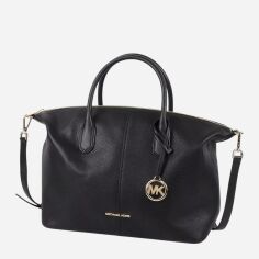 Акція на Сумка шопер жіноча з натуральної шкіри Michael Kors 35S4G4FS3L-001 Чорна від Rozetka