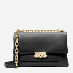 Акція на Сумка крос-боді через плече жіноча маленька Michael Kors 35F2G0EF8O-001 Чорна від Rozetka