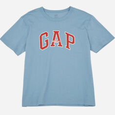 Акція на Футболка бавовняна довга чоловіча Gap 797924-09 L Блакитна від Rozetka