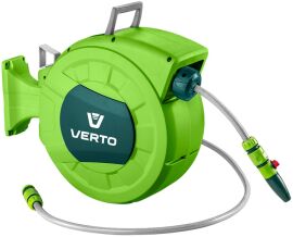 Акція на Шланг Verto з автоматичною настінною котушкою 1/2" 20 м + 2 м від Rozetka