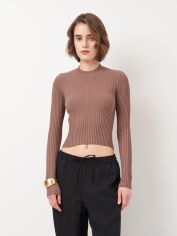 Акція на Футболка жіноча Zara 7901/304 S Коричнева від Rozetka