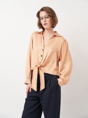Акція на Сорочка жіноча Zara 9878/168 M Бежева від Rozetka