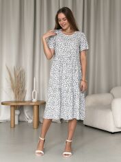 Акція на Сукня міді літня жіноча Merlini Казерта 700001606 L-XL Біла від Rozetka