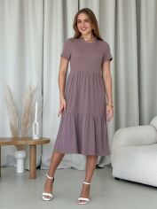 Акція на Сукня міді літня жіноча Merlini Реджо 700001582 L-XL Бежева від Rozetka