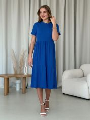 Акція на Сукня міді літня жіноча Merlini Реджо 700001587 2XL-3XL Синя від Rozetka
