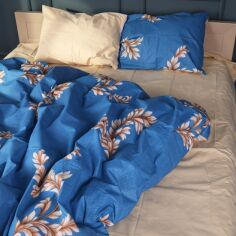 Акція на Комплект постільної білизни MirSon King Size 220х240 см 17-0757 Leafy Dreams Бязь від Rozetka