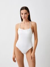 Акція на Суцільний купальник жіночий Emporio Armani 628136667 M Білий ( 1159828186) від Rozetka