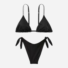 Акція на Роздільний купальник жіночий Victoria's Secret 389313824 L Чорний від Rozetka