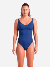 Акція на Суцільний купальник жіночий Arena Swimsuit Victoria U Back Solid 008868-700 50 Темно-синій від Rozetka