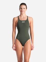 Акція на Суцільний купальник жіночий Arena Team Swimsuit Swim Pro Solid 004760-660 40 Темно-зелений від Rozetka