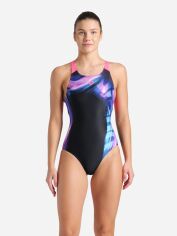 Акція на Суцільний купальник жіночий Arena Dreamhline Swimsuit V Back 008328-500 44 Чорний від Rozetka