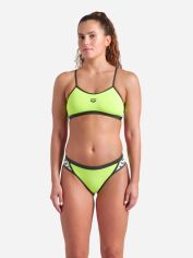 Акція на Купальник роздільний жіночий Arena Icons Bikini Cross Back Solid 005037-660 42 Салатовий від Rozetka