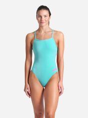 Акція на Купальник злитий жіночий Arena Team Swimsuit Challenge Solid 004766-890 44 Бірюзовий від Rozetka