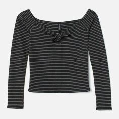 Акція на Топ жіночий H&M 0681561 XS Чорний від Rozetka