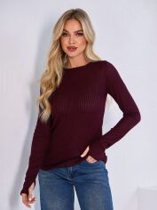 Акція на Джемпер жіночий ISSA PLUS 15036 XL Темно-бордовий від Rozetka