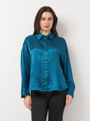 Акція на Сорочка жіноча Zara 1971/166 XS Бірюзова від Rozetka