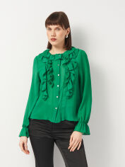 Акція на Блузка жіноча Zara 3666/705 XL Зелена від Rozetka