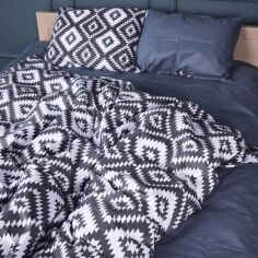 Акція на Простирадло MirSon Бязь 17-0730 Silver Geo Zebra 200x220 см від Rozetka
