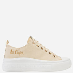 Акція на Жіночі кеди низькі Lee Cooper LCW-24-44-2464L 37 24.1 см Бежеві від Rozetka