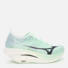 Акція на Чоловічі кросівки для бігу Mizuno Wave Rebellion Pro 3(U) U1GD253001 42.5 (8.5UK) 27.5 см Світло-салатові від Rozetka