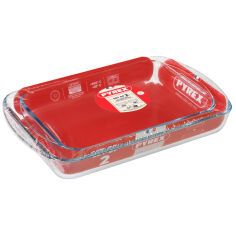 Акція на Набор форм для запекания 2 шт Pyrex 913S607/8044 від Podushka