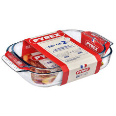 Акція на Набор форм для запекания 2 шт Classic Pyrex 913S608/8043 від Podushka