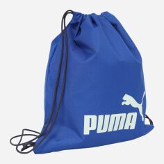 Акція на Рюкзак спортивний тканинний 11 л вміщує формат А4 Puma Phase S Gym Sack 09133301 Vivid Blue від Rozetka