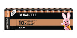 Акция на Щелочные батарейки Duracell AA (LR06) MN1500 24 шт 5000394160071 от Podushka