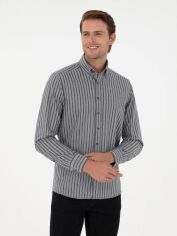 Акція на Сорочка бавовняна чоловіча Pierre Cardin G021GL004-000-2093724 M Сіра від Rozetka