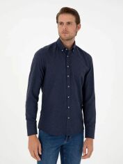Акція на Сорочка чоловіча Pierre Cardin G021GL004-000-2093579 L Темно-синя від Rozetka