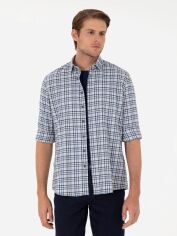 Акція на Сорочка бавовняна літня чоловіча Pierre Cardin G021GL004-000-1971693 M Індиго від Rozetka