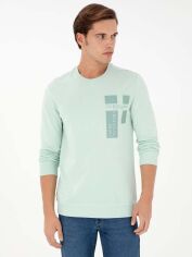 Акція на Світшот чоловічий U.S. Polo Assn G081SZ082-000-1987888 XL Аква від Rozetka