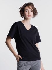 Акція на Футболка бавовняна жіноча Arber T-Shirt W V-Neck W13.06.02.311 XS Чорна від Rozetka