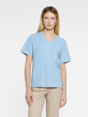 Акція на Футболка бавовняна жіноча Arber T-Shirt W V-Neck W13.08.23.322 XXS Блакитна від Rozetka