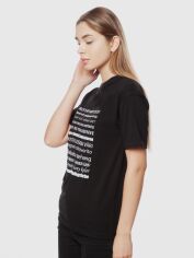 Акція на Футболка бавовняна жіноча Arber T-Shirt W Overs AMW09.01.03 XXS Чорна від Rozetka