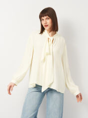 Акція на Блузка жіноча Zara 3564/853 XL Молочна від Rozetka