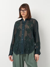 Акція на Блузка жіноча Zara 4786/895 XS Зелена від Rozetka
