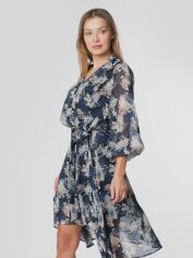 Акція на Плаття міді літнє жіноче Arber Naomi W22.11.07.212 44 Чорне з білим від Rozetka