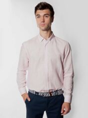 Акція на Сорочка бавовняна чоловіча Arber Linen Shirt 1 AN 05.22.10 38-39 Рожева від Rozetka