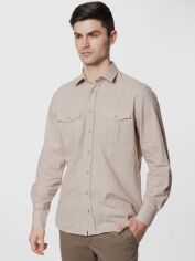 Акція на Сорочка бавовняна чоловіча Arber Safari Shirt AN 05.26.10 40 Бежева від Rozetka