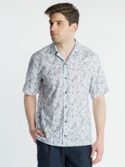 Акція на Сорочка бавовняна літня чоловіча Arber Hawaii Shirt M04.07.10.321 44 Синя від Rozetka