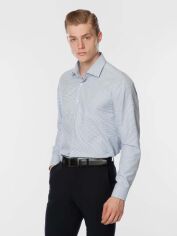 Акція на Сорочка бавовняна чоловіча Arber Slim Fit AO 05.08.30 38-39 Синя від Rozetka