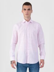 Акція на Сорочка бавовняна чоловіча Arber Linen Shirt 1 M05.21.47.224 45-46 Рожева від Rozetka