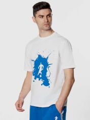 Акція на Футболка бавовняна довга чоловіча Arber T-Shirt Ff10 ANF 09.02.20 M Біла від Rozetka
